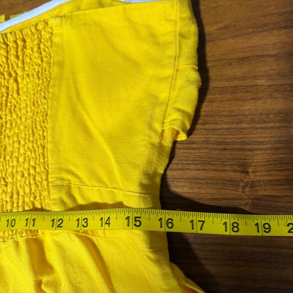 Derek Lam collective yellow strapless wide leg jumpsuit stretchy fabric size 48 - Picture 8 of 10